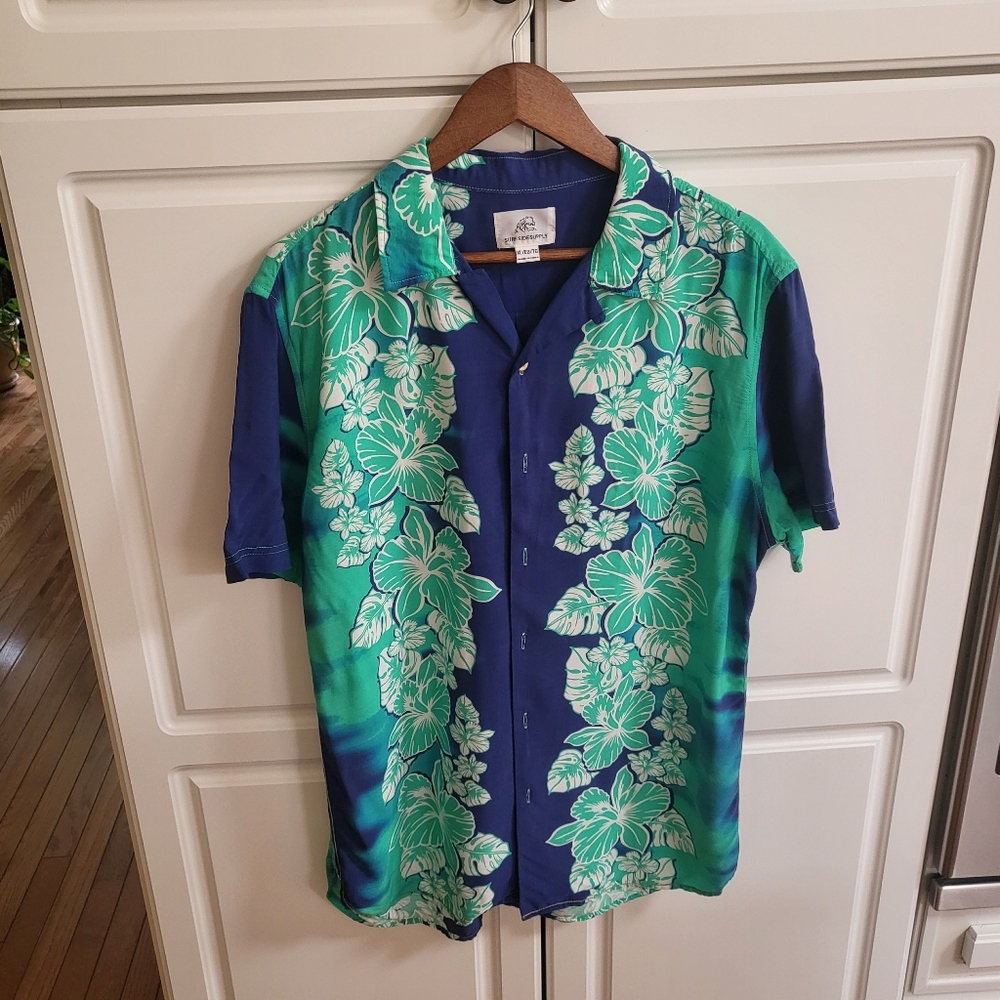 Surfside Supply Hawaiian Tropical Button Down Shirt Sz XL